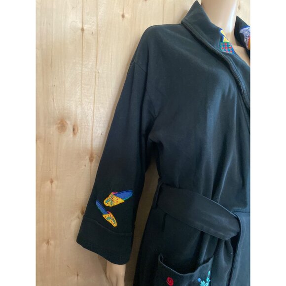 Vintage Michael Simon Lite Whimsical Christmas Holiday Robe Duster Size Small - Picture 6 of 12